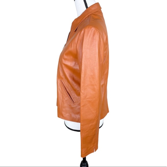 Vera Pelle Tan Brown Genuine Leather Jacket - Picture 2 of 6